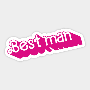 Best Man Barbie logo Sticker